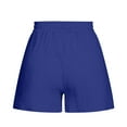 thumbnail image 2 of Vedolay Workout Shorts Women's Leather Biker Shorts High Waisted Leather Shorts,Blue 5XL, 2 of 4