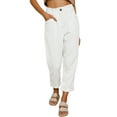 thumbnail image 1 of WILLBEST Pantalones Casuales de Pana para Mujer, Corte Recto y con Bolsillos, Cómodos para el Día a Día. Grande, 1 of 8