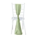 thumbnail image 2 of BalsaCircle 5 Sage Green 6x108" Faux Burlap Chair Sashes Wedding Party Linens Dinner Decorations, 2 of 8