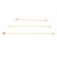thumbnail image 1 of EeaseMX 3 piezas de accesorios de ajuste de cadena brillante, prácticos alargadores de collar y pulsera para bricolaje (dorados), 1 of 7