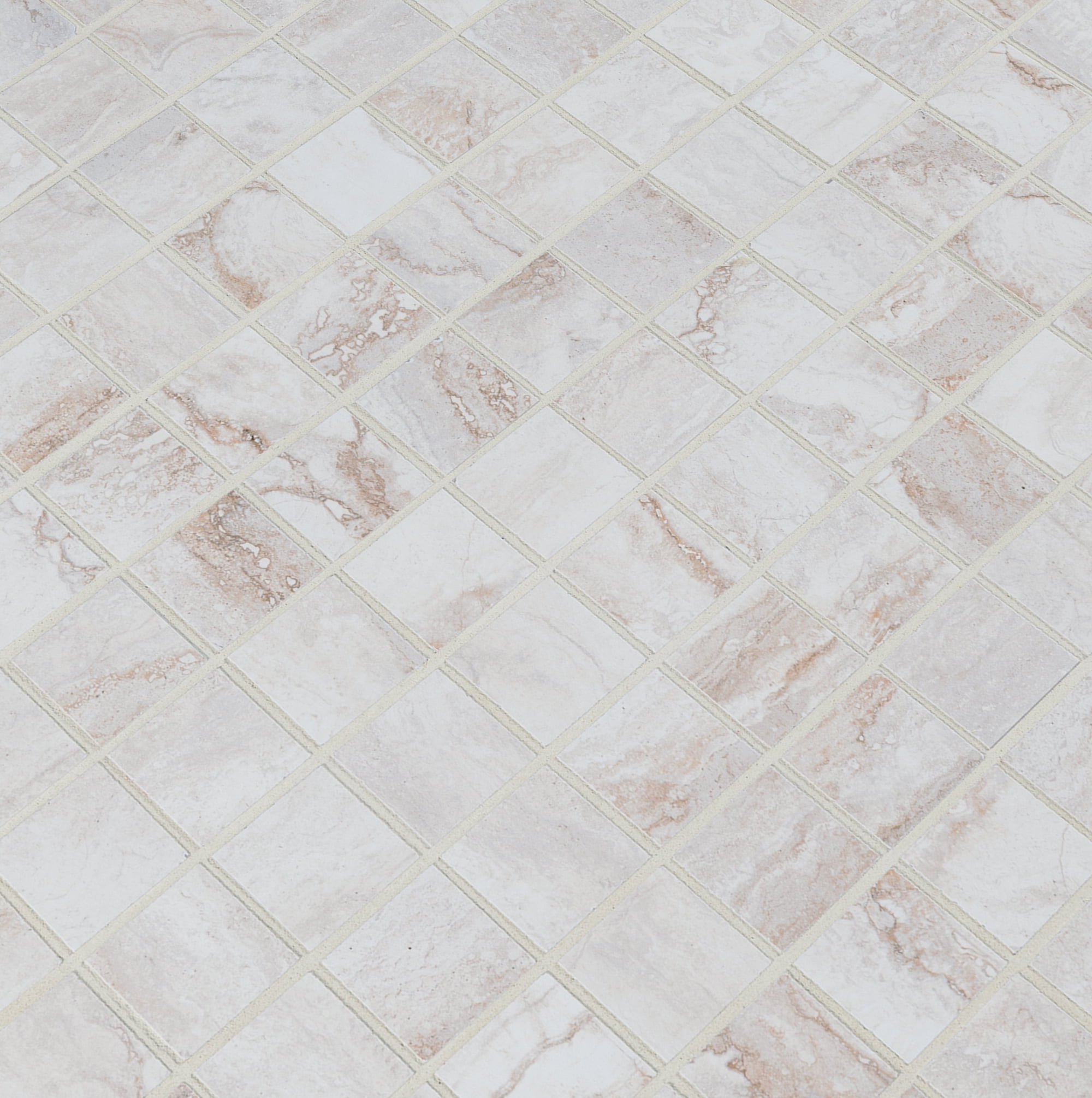 MSI Bernini Bianco 12 in. x 12 in. x 10 mm Glazed Porcelain Mesh-Mounted Mosaic Tile (8 sq. ft. / case)
