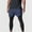 c01Blue, variant on USNSM Men's 2 in 1 Running Pants Compression Athletic Pants Tights Quick Dry Gym Workout Legging Shorts with Zipper Pocket Black XL