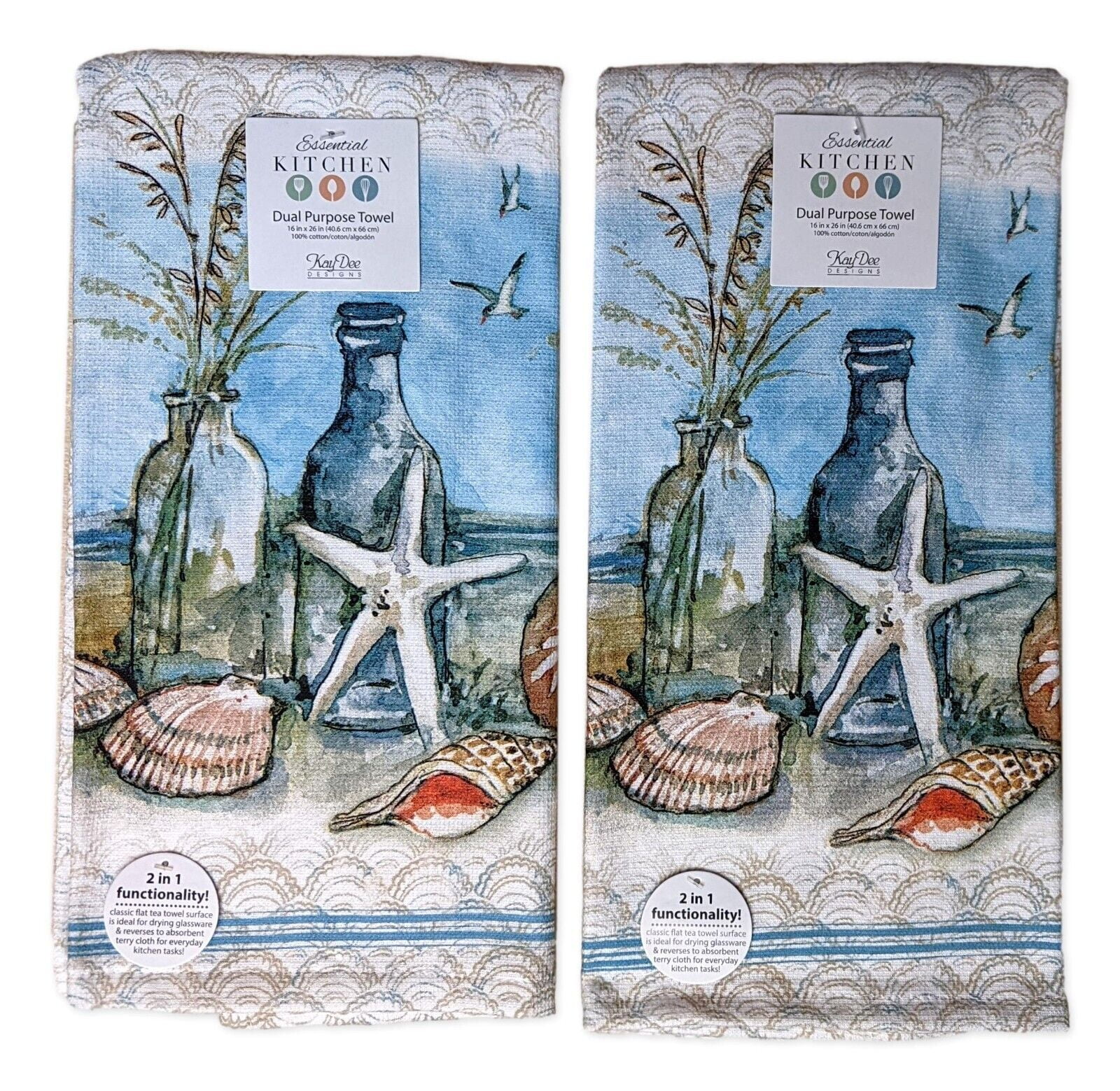 Buy Kay Dee Designs Terry Kitchen Towel Taupe (Pack of 3)