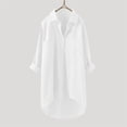 thumbnail image 6 of Long Sleeve Shirts For Women Casual Linen Blouses Tops Button Down Shirts Womens Long Sleeve Tops, 6 of 7