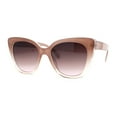 thumbnail image 2 of Womens Classic Oversized Cat Eye Gothic Plastic Sunglasses Beige Burgundy, 2 of 4