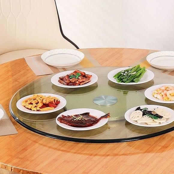 QUMIIRITY Glass Table Tops 1Set 16.0X16.0X0.3In Round Tempered Glass for Home Decor