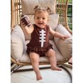thumbnail image 3 of RUINIXCW Newborn Baby Girl Football Outfit Infant Baby Girls Spring Summer Fall Clothes Corduroy Rugby Embroidery Sleeveless Tank Top with Ruffled Skirt Set, 3 of 9
