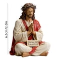 thumbnail image 6 of Clearance! Jesus Statue, Devout Pray Jesus Figure with "Fear Not, for I am with you", Hand Painted Easter Christmas Gifts for Ki*ds Women Men, Spiritual Comfort Indoor Home Christmas Decor, 6 of 6