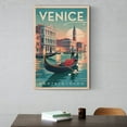 thumbnail image 6 of Venice Retro Travel Poster Vintage Italian City Tourism with Gondolas & Romantic Canals Canvas Poster, 6 of 8