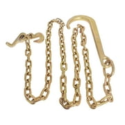 ALL-CARB Grade 70 5/16 x 8 FT Tow Chain 15" J Hook Mini J Grab Hook Welded Towing Wrecker