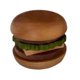 thumbnail image 1 of Ruifaya Mantel individual de madera con estilo de hamburguesa para mesa de comedor, alfombrillas térmicas, almohadilla aislante Dura ■ι, 1 of 1