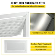 SKYSHALO Flood Vent, 8 Height x 16 Width x 2 Depth Foundation Flood Vent,to Reduce Foundation Damage and Flood Risk, White, Wall Mounted, for Crawl Spaces, Garages & Full Height Enclosures