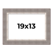 19x13 Frame Grey Real Wood Picture Frame Width 2.75 Inches | Interior Frame Depth 0.5 Inches |