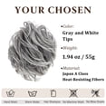 thumbnail image 2 of Large Messy Bun Hair Piece, Wavy Curly Scrunchie Synthetic Chignon Ponytail Hair Extensions, Thick Updo Hairpieces for Women, Fake Hair Bun Scrunchies for Daily Wear, 2 of 4