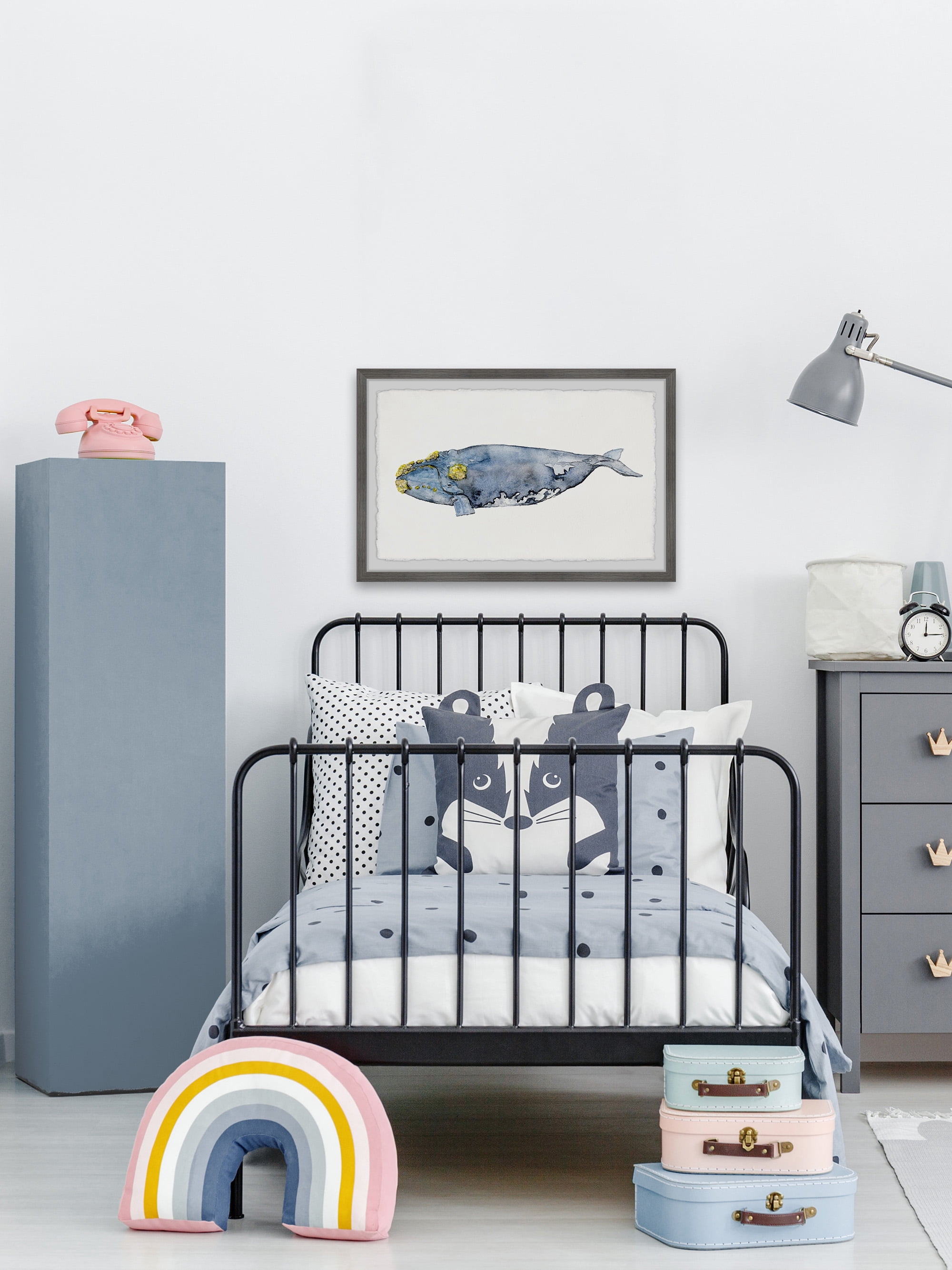 Marmont Hill Mossed Whale by Rachel Byler Framed Wall Art