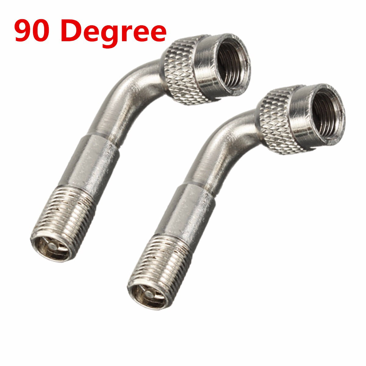 5X 90 Degree Angle Car Motorcycle Bike Tyre Valve Tube Extension Adapter U2N2 