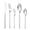 silvery, variant on 20-Piece Stainless Steel Flatware Set, Christmas Service for 4, Cutlery Set, Forks Spoons and Knives Set for Home Kitchen - silvery
