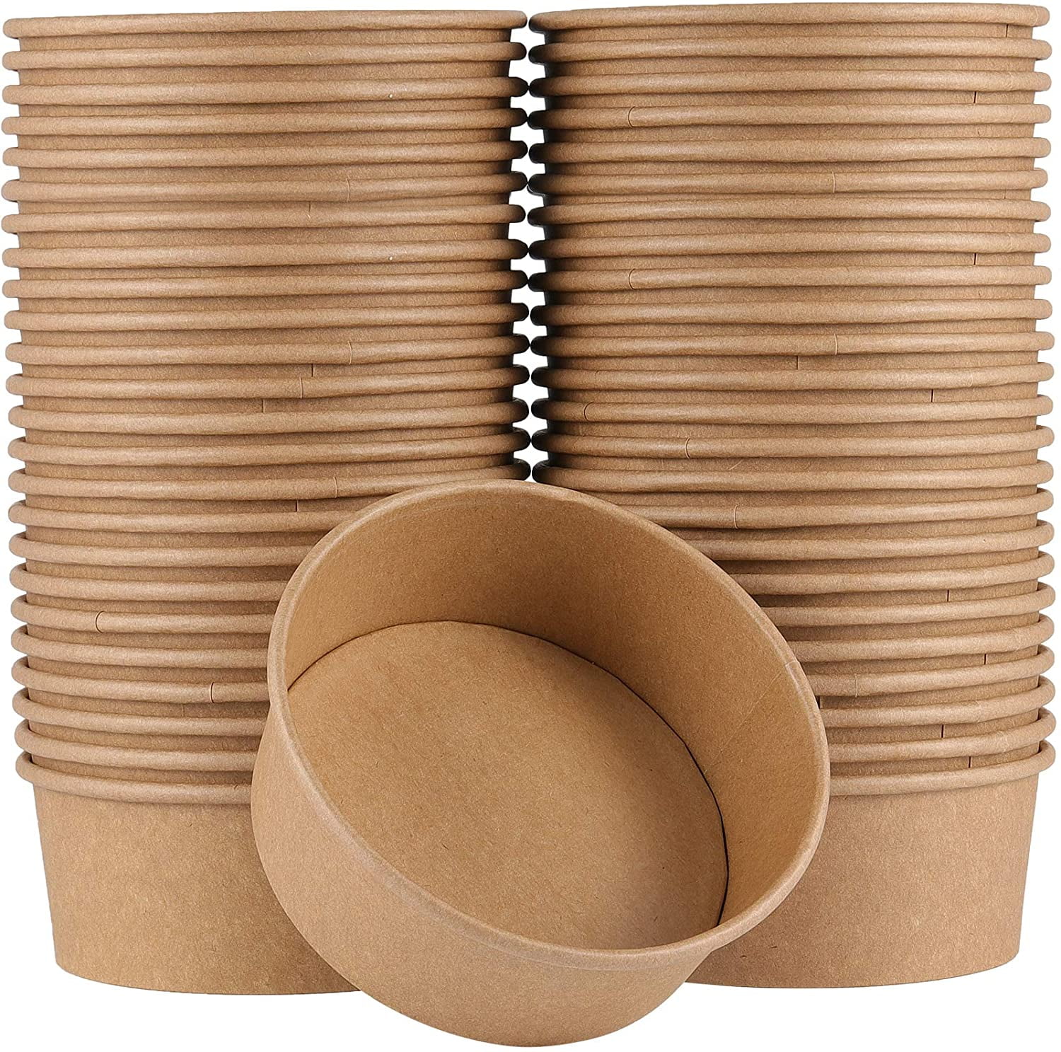 Download Zeonhak 90 Pack 25 Oz Kraft Paper Bowls Disposable Paper Soup Bowls Paper Ice Cream Cups For Cold Or Hot Food Soup Ice Cream Dessert Walmart Com Walmart Com
