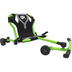 EzyRoller: Drifter Pro X - Lime Green - Ride-On Scooter, Cambering Motion, Pedal Free Cart, Hand Brakes, Extendable Frame, 220lb Capacity, Kids-Adults 9 