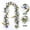 185cm/6ft-D, variant on Easter Spring Floral Garland, 6.56ft Flexible Hanging Vine Decor, with Pastel Eggs & Ferns, Colorful Artificial Flower Garland for Arch, Porch, Doorway, Mantel & Holiday Party Decoration