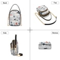 thumbnail image 3 of FORMRS Crossbody Bag for Women Quilted Travel Shoulder Cell Phone Purse with Chain Strap Handbag, Cartoon Blue Houses, 3 of 7