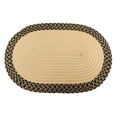 thumbnail image 2 of Rivers Edge Products Pinecone Braided Rug, 26 Inch Oval Shaped Indoor Area Rug, Use for Bedroom Rug or Kitchen Rug, Circle Rug, Round Rug, Oval Rug, Cabin Decor, Pinecone, 2 of 7