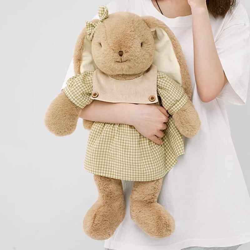 Hugs Baby Easter Bunny Stuffed Animals with Cotton,Safe Material Soft Washable Stuffed Bunny,Cute Plush Toy Rabbit Easter Decoration Birthday Gift
