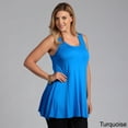 thumbnail image 2 of Plus Size Sleeveless Tunic Tank, 2 of 5