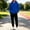 New-Blue, variant on PNTUTB Fall Winter Men's Two Piece Set Hooded Sweatshirt and Drawstring Joggers Pockets Solid Color Casual Comfort Sporty Trendy Tracksuit