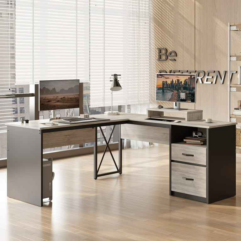 Lift top computer desk with drawers deals