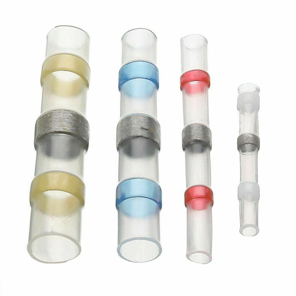 1000× Solder Seal Sleeve Wire Connectors Heat Shrink Butt Splice Wire Terminals