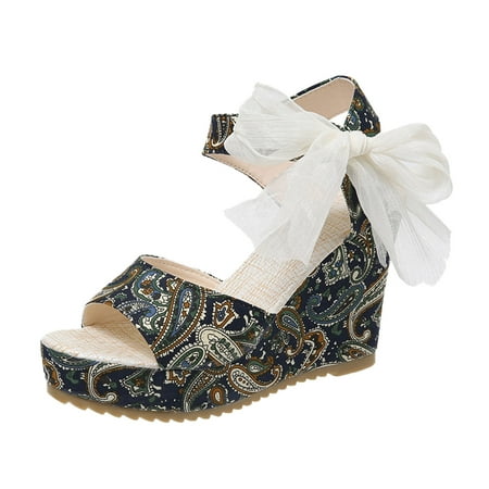 

gvdentm Sandals For Women Dressy Summer Cloth Fish Sandals Ladies Platform Sandals Mouth Womens Rhinestone Sandals