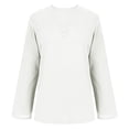 thumbnail image 5 of Abomasnow Women's Cotton and Linen Shirts Long Sleeve V Neck T Shirts Casual Breathable Vocation Basic Pullover Tee Tops, 5 of 5