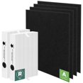thumbnail image 1 of Filtros de repuesto HPA200 para purificadores de aire Honeywell HPA200 serie HRF-ARVP200 HPA200 HPA201 HA202 HPA204 HPA250 2 filtros de repuesto HEPA R y prefiltros precortados de carbono 4 A, 1 of 9