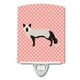 thumbnail image 1 of "Treasures Silver Pink Check Ceramic Night Light, 6x4, Multicolor" Caroline's Treasures BB7871CNL, 1 of 1