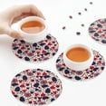 thumbnail image 7 of Pofeuu Barbeque1 Print Leather Coasters Set of 6, Round Cups Mugs Mat Pad for Home Kitchen Heat Resistant Drink Coasters,Round Shape, 7 of 7
