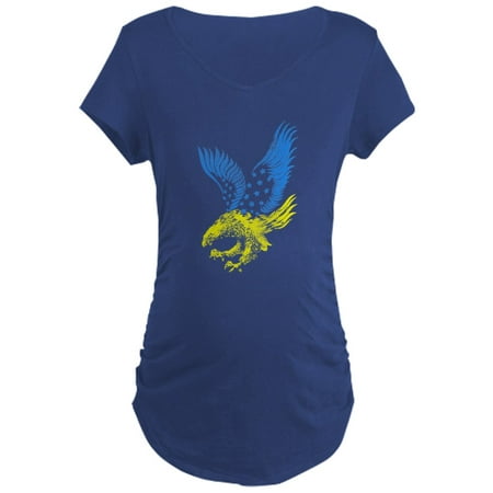 

CafePress - Cool Ukraine Flag Ukrainian Prid Maternity T Shirt - Maternity Dark T-Shirt
