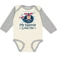 thumbnail image 3 of Inktastic My Nannie Loves Me Grandson Boys Long Sleeve Baby Bodysuit, 3 of 5