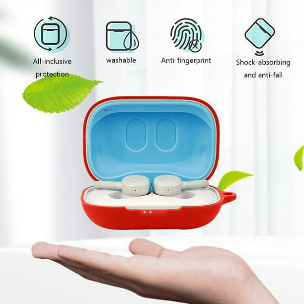 Coiry Earphone Charging Compartment Cover Case with Hook for