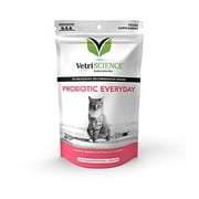 VetriScience Laboratories - Probiotic Everyday for Cats, Digestive Support Supplement, 60 Bite Sized Chews