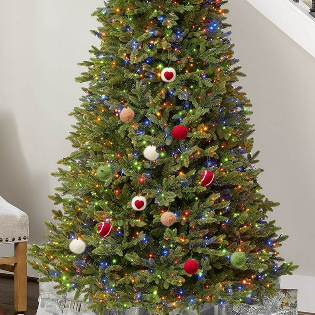 Christmas Wool Balls 24pcs Boxed Christmas Fans You Christmas Tree Decorations Balls
