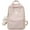 Pink, variant on Aesthetic Backpack Cute Backpack with Plush Pendant Kawaii Backpack Laptop Backpack for Women Solid Travel Rucksack (Blue)