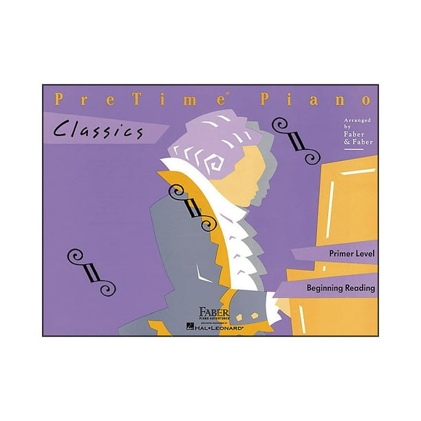 Faber Piano Adventures Pretime Piano Classics Book Primer Level for Beginning Reading Faber
