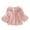 Pink, variant on Women's Fashion Short Faux Fur Jacket - Long-Sleeve Button Front Stitched Casual Coat, Beige, L