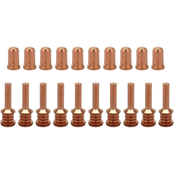 10Pcs 420132 Electrode 10Pcs 420134 Nozzle Tips Fit for Hypertherm PMX 30 AIR Plasma Cutting Torch Consumables