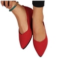 thumbnail image 5 of DIVVce Knit Pointed Toe Ballet Flats For Women Closed Toe Slip On Comfortable Office Casual Footwear, 5 of 6