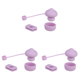 thumbnail image 1 of Juego Tapones Silicona para Derrames Setas () Color Morado, 1 of 4
