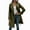 Green, variant on Dpytoraw Women's Solid Color Thin Double Belted Windscreen Coat Loose Casual Windbreaker Coat