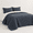 Ash Blue Grey-King, variant on Ash Blue Grey King Size Quilt Bedding Set Lightweight All Season Bedspread