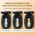 thumbnail image 4 of Pill Cutter Splitter for Small and Tiny Pills, 1/2 1/4 Pill Splitter for Small Pills,Vitamins, Tablets in Half or Quarters, Accurate and Easy Cutting, Stainless Steel Blade, Back Storage (Black), 4 of 8